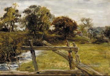  sich - Ansicht Nahe Hampstead Landschaft John Everett Millais Fluss